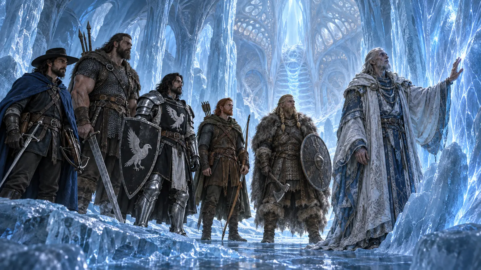The five adventurers meet Telchur’s last priest inside the living passages of the White Corpse